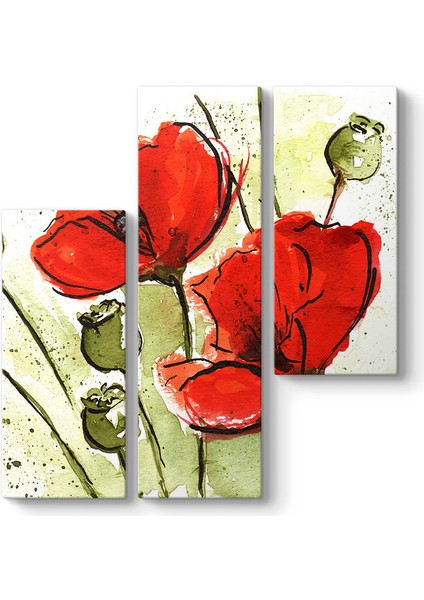 Suluboya Gelincik Tablosu