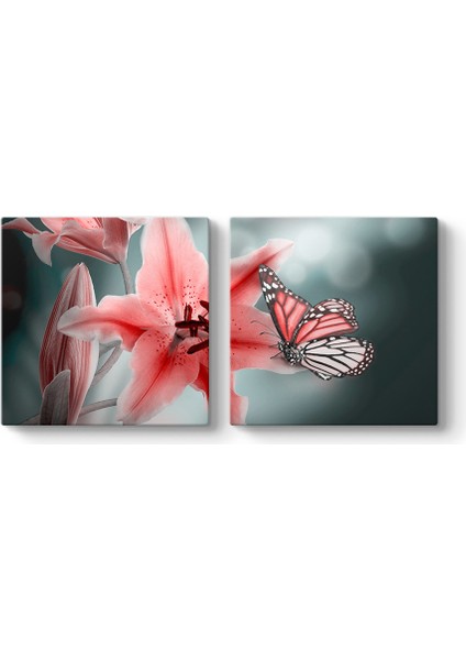 Çiçek ve Kelebekler Tablosu