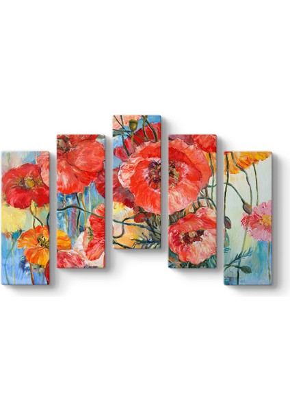 Sanatsal Gelincik Çiçeği Tablosu