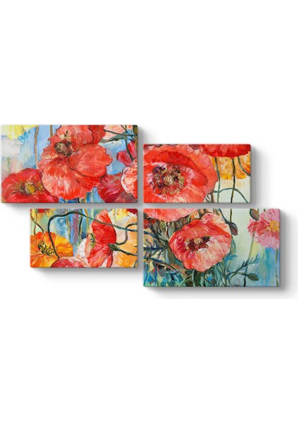 Sanatsal Gelincik Çiçeği Tablosu