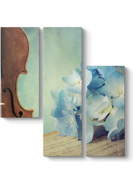 Keman ve Ortanca Çiçeği Tablosu