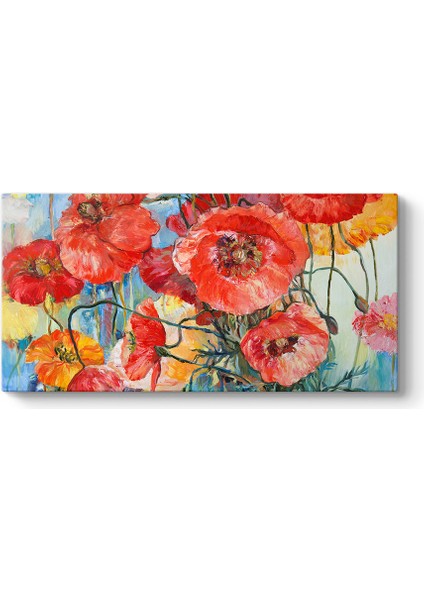 Sanatsal Gelincik Çiçeği Tablosu