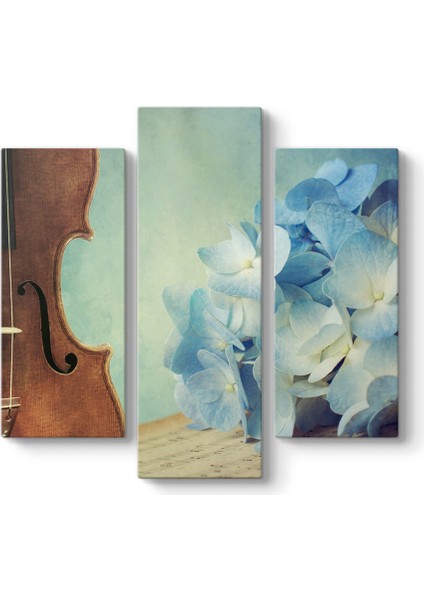 Keman ve Ortanca Çiçeği Tablosu