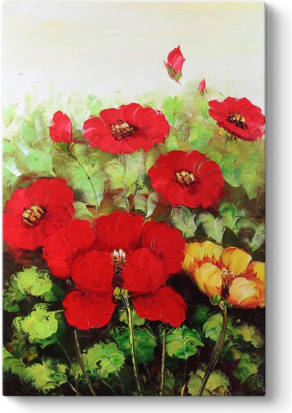 Kırmızı Bahar Çiçeği Tablosu