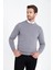 Erkek Gri Bisiklet Yaka Triko Kazak 5