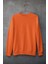 Turuncu Oversize Bisiklet Yaka Sweatshirt 2