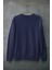 Lacivert Oversize Bisiklet Yaka Sweatshirt 1