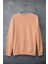 Pudra Pembe Oversize Bisiklet Yaka Sweatshirt 1