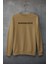 Camel Oversize Bisiklet Yaka Dijital Baskılı Sweatshirt 1