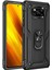 Xiaomi Poco X3 Nfc Anka Serisi Yüzük Standlı Armor Kılıf - Siyah 1