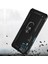 Samsung Galaxy A22 4g Anka Serisi Yüzük Standlı Armor Kılıf - Siyah 4