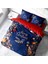 Yılbaşı Süsü Merry Christmas Çift Kişilik 3D Nevresim Takımı Pamuk Saten Blue 1
