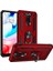 Xiaomi Redmi 8 Kılıf Vega Standlı Yüzüklü Mıknatıslı+Nano Glass Kırmızı 1