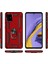 Samsung Galaxy A71 Kılıf Vega Standlı Yüzüklü Mıknatıslı Silikon Lacivert 3