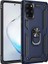 Samsung Galaxy Note 20 Kılıf Tank Koruma Vega Standlı Yüzüklü Mıknatıslı Lacivert 1