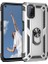 Oppo A92 Kılıf Vega Tank Standlı Yüzüklü Mıknatıslı+Nano Glass Gümüş 1