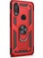 Samsung Galaxy A20 Kılıf Vega Standlı Yüzüklü Mıknatıslı+Nano Glass Kırmızı 1