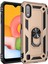 Samsung Galaxy A01 Kılıf Tank Koruma Vega Standlı Yüzüklü Mıknatıslı Gold 1