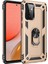 Samsung Galaxy A72 Kılıf Vega Tank Koruma Standlı Yüzüklü Mıknatıslı+Nano Glass Gold 1