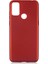 Alcatel 1s 2021 Kılıf Korumalı Mat Soft Premier Silikon+Nano Glass Kırmızı 1