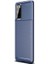 Samsung Galaxy S20 Kılıf Negro Karbon Dizayn Silikon Lacivert 1