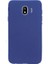 Samsung Galaxy J4 Kılıf Premier Silikon Ipeksi Dokunuş Lacivert 1