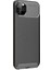 Apple iPhone 11 Pro Kılıf Negro Karbon Dizayn Silikon+Nano Glass Siyah 1