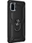 Samsung Galaxy S20 Kılıf Tank Koruma Vega Standlı Yüzüklü Mıknatıslı Siyah 1