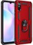 Xiaomi Redmi 9A Kılıf Tank Koruma Vega Standlı Yüzüklü Mıknatıslı+Nano Glass Kırmızı 1