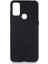 Alcatel 1s 2021 Kılıf Korumalı Mat Soft Premier Silikon+Nano Glass Siyah 1