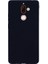 Nokia 7 Plus Kılıfları Kılıf Premier Silikon Koruma+Nano Glass Siyah 1