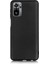 Xiaomi Redmi Note 10S Kılıf Mat Soft Premier Silikon+Nano Glass Siyah 1