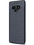 Samsung Galaxy Note 9 Kılıf Niss Deri Görünüm Silikon+3d Cam Lacivert 1