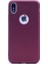 Apple iPhone x Kılıf Premier Silikon Kılıf Mat Kılıf Mürdüm 1