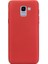 Samsung Galaxy J6 Kılıf Premier Esnek Silikon+Nano Glass Kırmızı 1