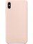 Apple iPhone Xs Kılıf Lansman Görünüm Silinebilir Silikon Açık Pembe 1