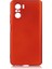 Xiaomi Poco F3 Kılıf Mat Soft Premier Silikon+Nano Glass Kırmızı 1