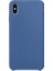Apple iPhone Xs Kılıf Lansman Görünüm Silinebilir Silikon Lacivert 1