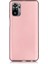 Xiaomi Redmi Note 10 Kılıf Mat Soft Premier Silikon+Nano Glass Bronz 1