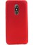 Alcatel A7 Kılıf Premier Silikon Kılıf+Nano Glass Koruyucu Kırmızı 1