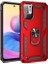 Xiaomi Redmi Note 10 5g Kılıf Vega Tank Standlı Yüzüklü Mıknatıslı+Nano Glass Kırmızı 1