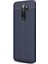 Oppo A9 2020 Kılıf Niss Silikon Deri Görünümlü Lacivert 1