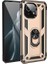 Xiaomi Mi 11 Lite Kılıf Vega Tank Standlı Yüzüklü Mıknatıslı+Nano Glass Gold 1