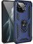 Xiaomi Mi 11 Lite Kılıf Vega Tank Standlı Yüzüklü Mıknatıslı+Nano Glass Lacivert 1