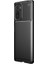 Xiaomi Redmi Note 10S Kılıf Negro Karbon Dizayn Silikon+Nano Glass Siyah 1