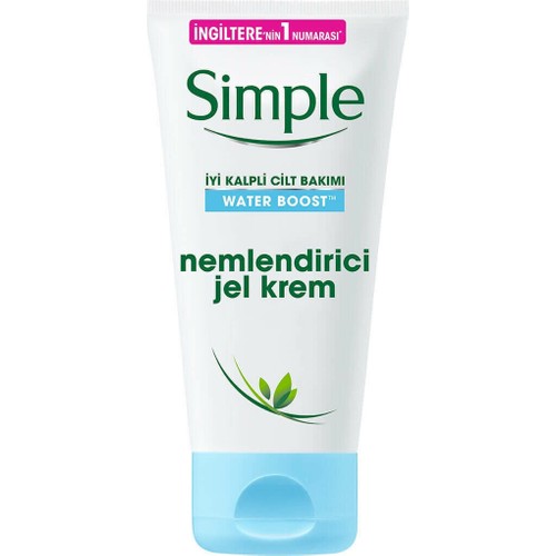 Simple Water Boost Kuru/Nemsiz Ciltler İçin Sert Kimyasal İçermeyen Nemlendirici Jel Krem 50 ML