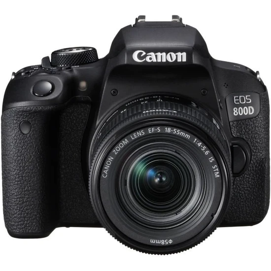 Canon EOS 800D + EF-S 18-55mm f/4-5.6 IS STM Fotoğraf Makinesi