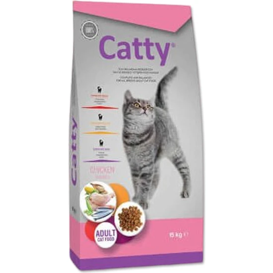 Catty Adult Tavuklu Yetişkin Kedi Maması 15 kg