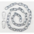 Aliden Köpek Bağlama Zinciri 5 mm 2 Metre + 2 Vidalı Karabina (30 Kg.)