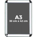 Sert Kırtasiye Tekli A3 Alüminyum Cerçeve 30 x 42 cm Açılır Kapanır Fonksiyonel Tasarım